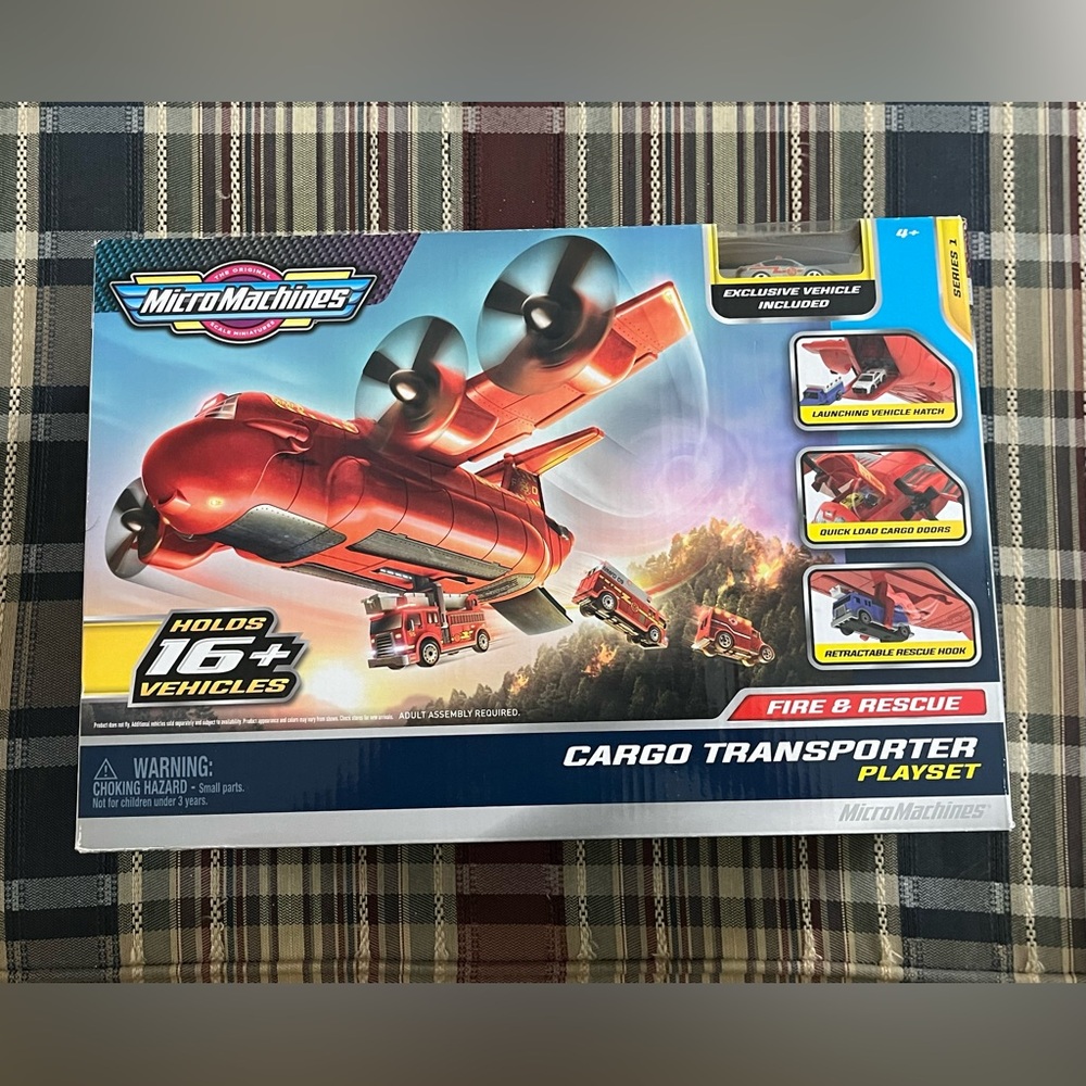 MicroMachines Fire & Rescue Cargo Transporter Playset - MIB